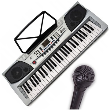 Клавиатура орган пианино набор с микрофоном музыкальная подставка запись