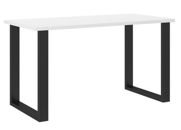 Промисловий стіл металеві ніжки лофт 138x67 білий