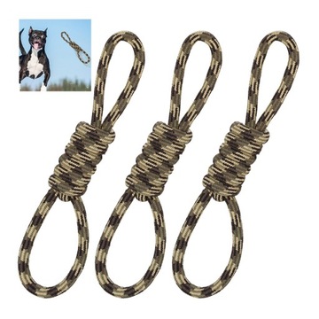 3X собака рывок игрушка веревка сильный узел