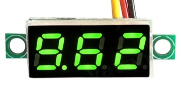 Индикатор измеритель напряжения постоянного тока 2-30В, светодиодный вольтметр