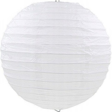 Белый бумажный абажур для свадебного фонаря 35 см