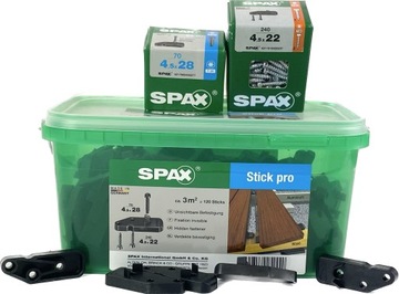 Spax Stick Pro 120 набір для прихованого монтажу настилу