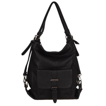 Чорна сумка рюкзак 2в1 сумка шоппер Gallantry Paris