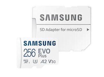Карта памяти Samsung EVO Plus microSD 256GB с адаптером 130mb / s