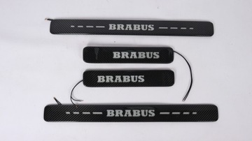 Светодиодные накладки на пороги Mercedes W463a W464 Brabus