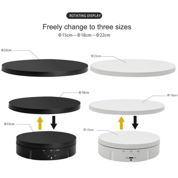 3 in 1 Electric Rotating Display Stand black