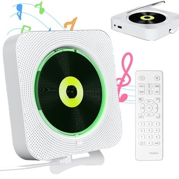 РАДИО AUX USB FM БЕЛЫЙ MP3 ПЛЕЕР ПОРТАТИВНЫЙ CD BLUETOOTH ДИНАМИК