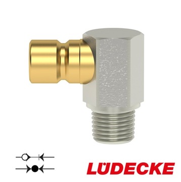 Разъем угол 90° контроль температуры DN 9 LUDECKE GZ R1/4"