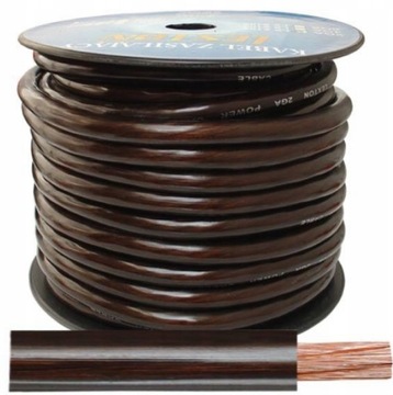 Гнучкий кабель шнур живлення LGY 35mm2 2GA 12mm CCA OFC чорний