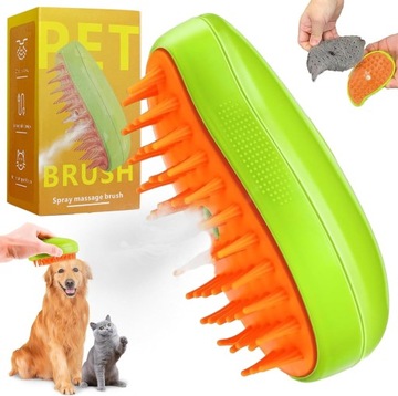 Паровая щетка для кошек и собак для расчесывания волос ELKTRIC Steamy Brush