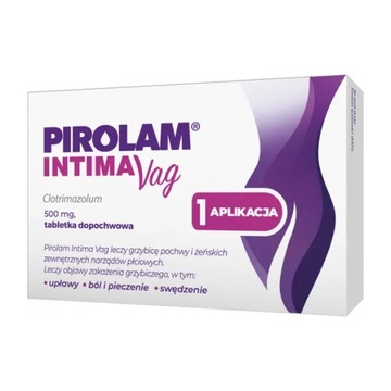 Пирролам интима Vag, 500 мг, 1 таблетка