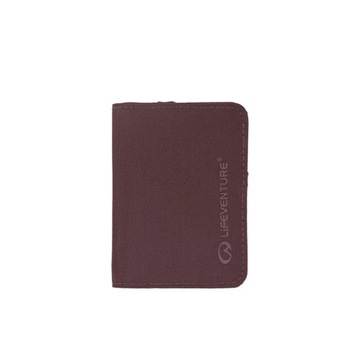 Lifeventure RFID Card Wallet Recycled Plum