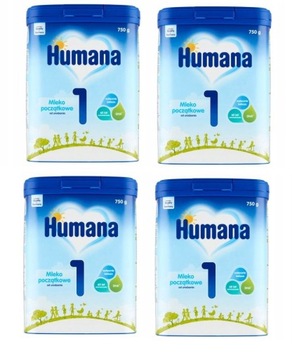 HUMANA начальное молоко от рождения 1 4x750 г 4 упаковки