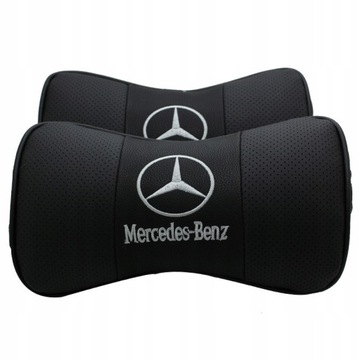 2 шт. Кожаные подушки для шеи для Mercedes Benz