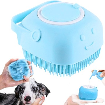 Petstory щітка для миття шерсті собак з диспенсером для шампуню