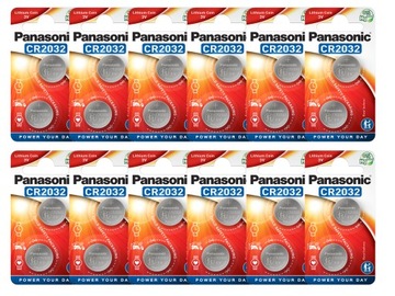 Литиевые батарейки Panasonic CR2032 24 шт. Самые сильные