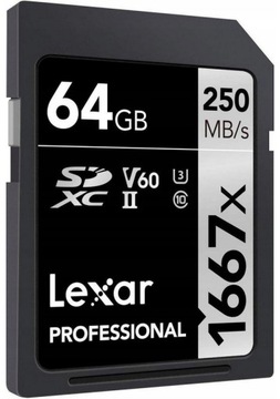 SD-карта Lexar Professional 64 ГБ L66