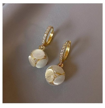 Персонализированные серьги Hydrangea Dangle Fashion