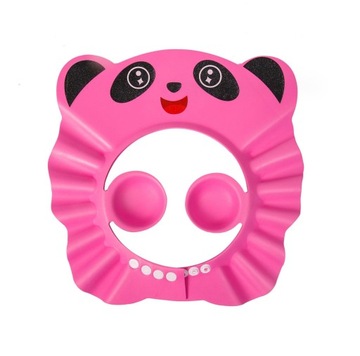 Козырек / банные поля для мытья головы детей-розовая Панда