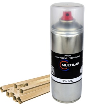 Лак спрей краска для алюминия RAL 1002 Mat