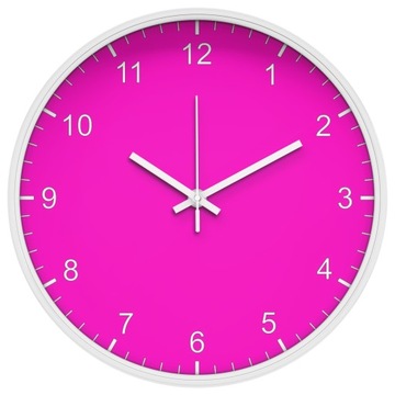Розбірливі не зворушливі настінні годинники рожевий 25 см