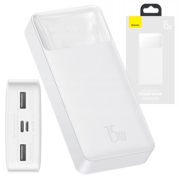 BASEUS POWER BANK 20000mAh USB-C / micro / 2 x USB 15W