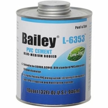 Клей для труб из ПВХ Bailey 473 мл. с кисточкой L-6353