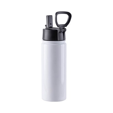 Пляшка для води 550 мл зі складною ручкою-білий