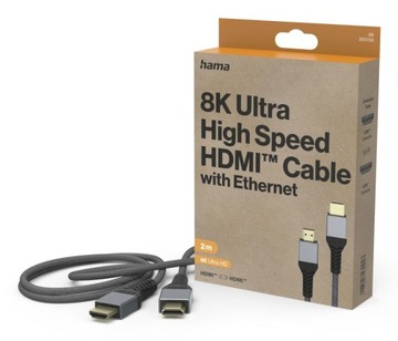Кабель HAMA HDMI 8k Ultra HD High Speed 2M новий