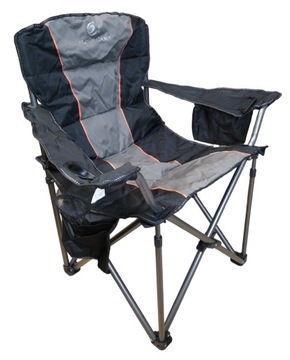 Походный стул со спинкой Alpha Camp Big Boy XL черный