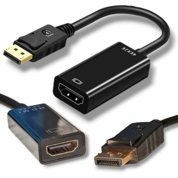 Кабель-адаптер конвертер DISPLAYPORT DP к HDMI UHD 2KX4K 25 см