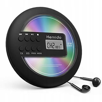 HERNIDO CD-плеер DISCMAN плеер Портативный USB FM-передатчик