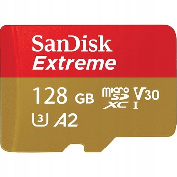 Карта памяти SanDisk Extreme 128 ГБ microSDXC