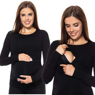 Блузка для вагітних з довгим рукавом M