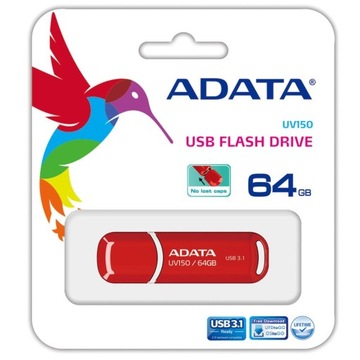 ADATA UV150 64GB USB 3.0 красный (AUV150-64G-RRD)