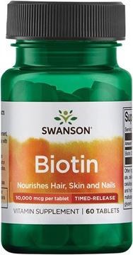 SWANSON BIOTIN біотин 10,000 мкг 60tab TimeRelease