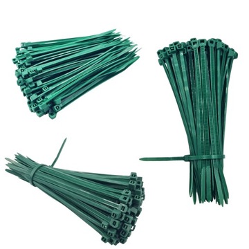Сильна Зелена кабельна стрічка ⌀ 2,5 мм x 100 мм 100 шт. Хомут