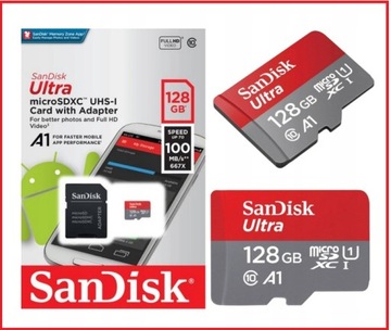 Карта памяти SanDisk Ultra micro SD 128GB 100Mb / S