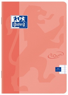 Блокнот OXFORD TOUCH PASTEL A4 60K клетчатый коралловый