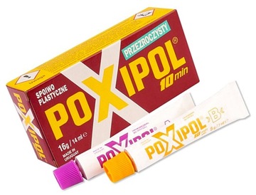 POXIPOL КЛЕЙ ДВОКОМПОНЕНТНИЙ ПРОЗОРИЙ 16 Г / 14 МЛ P1V05