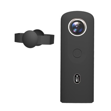 Silicone Case with Lens Cover for Ricoh Theta SC2 360 Black