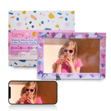 WIFI Цифровая фоторамка Bemi Frame 10.1 " детская розовая