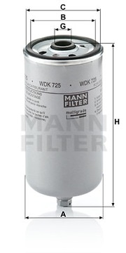 Mann-Filter WDK 725 паливний фільтр