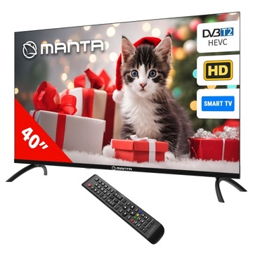 Smart TV TV 40 дюймів Android HD LED декодер DVBT2 HEVC WiFi MANTA