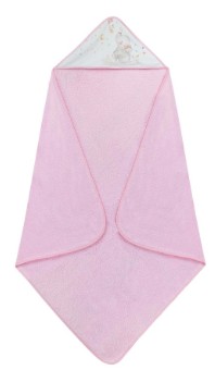 Interbaby полотенце с капюшоном для новорожденных слон в розовом