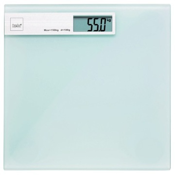 Цифровые стеклянные весы для ванной комнаты 150 кг LCD KELA DE