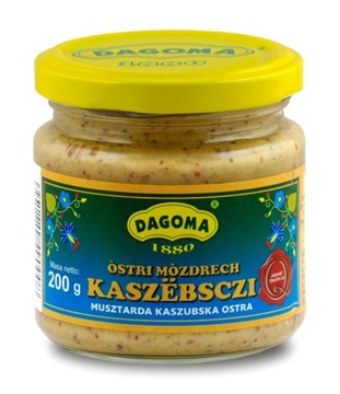 Кашубська Гірчиця гостра 200г дагома регіональні польські консерви