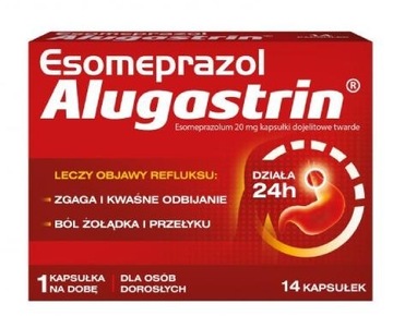 Езомепразол Алугастрин 20 мг, 14 капсул