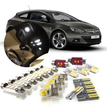 СВЕТОДИОДНЫЕ ЛАМПЫ OPEL ASTRA J GTC OPC - КОМПЛЕКТ СВЕТОДИОДНОЕ ВНУТРЕННЕЕ ОСВЕЩЕНИЕ! ВИП