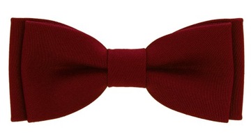 Мужская галстук-бабочка бордовый классический двойной LORENTO Польша PL08